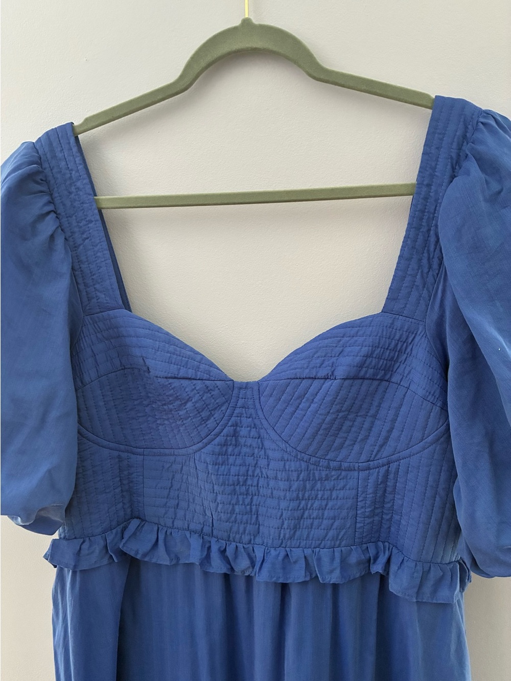 Farm Rio | Short-Sleeve Sweetheart Midi Dress - Picture 8 of 8